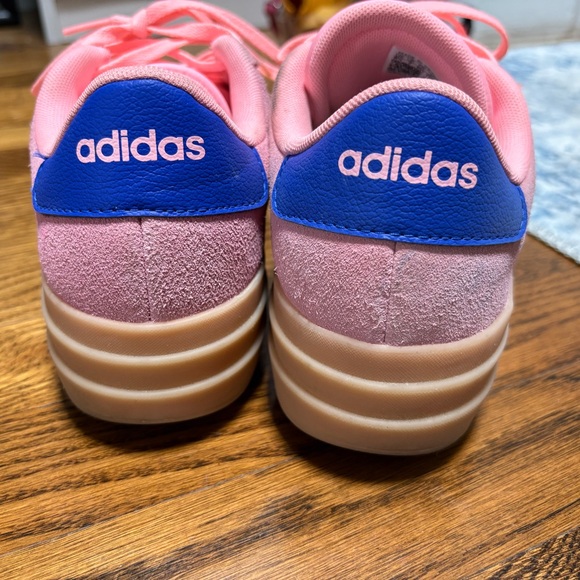 Adidas Women's Pink and Green Sneakers - Picture 8 of 8
